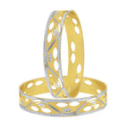 Wedding Filigree 22K Gold Silver Metal Chuda Kada Bangle Set Of 2 Bulk