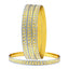 Wedding Traditional Gold Silver Metal Chuda Kada Bangle Set Of 4 Bulk