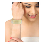 Wedding Traditional Gold Silver Metal Chuda Kada Bangle Set Of 4 Bulk