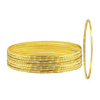Wedding Designer 22K Gold Silver Metal Chuda Kada Bangle Set Of 8 Bulk