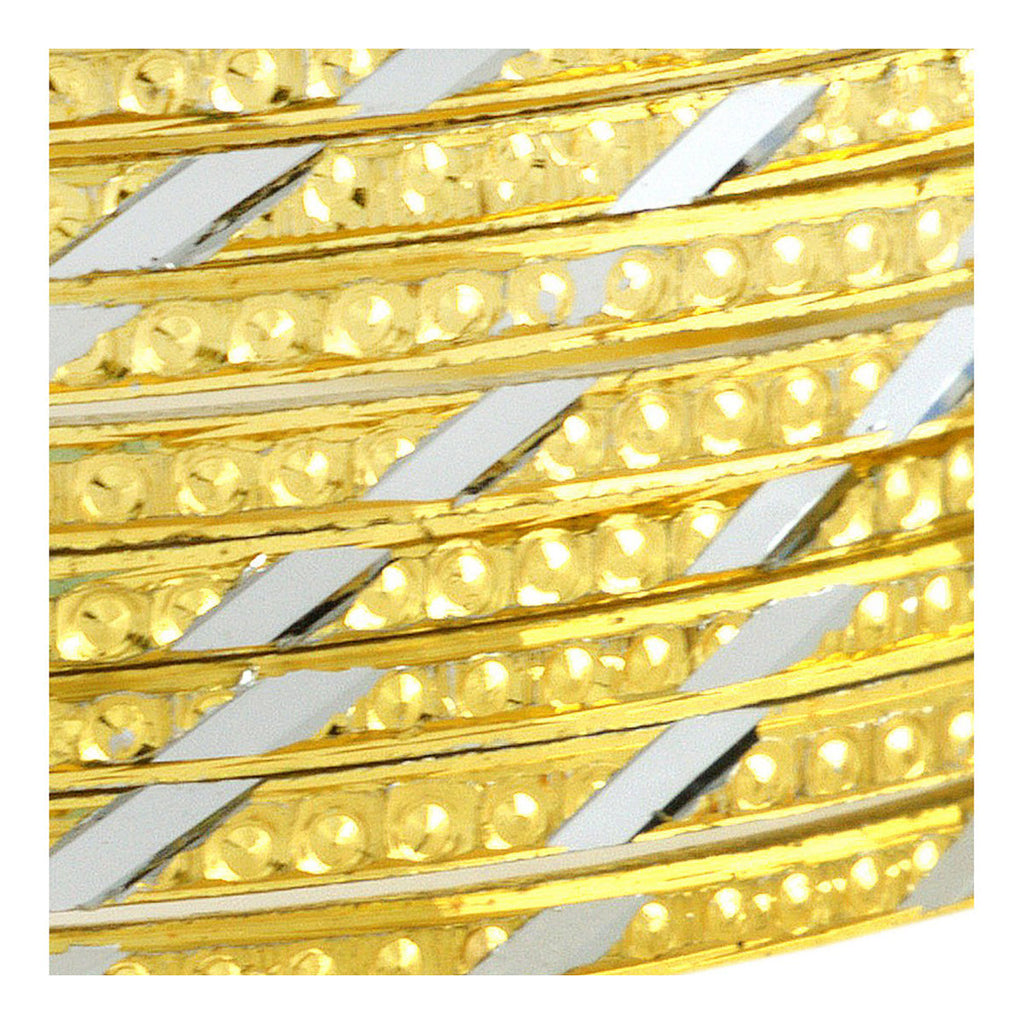 Wedding Designer 22K Gold Silver Metal Chuda Kada Bangle Set Of 8 Bulk