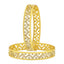 Wedding Designer 22K Gold Silver Metal Chuda Kada Bangle Set Of 2 Bulk