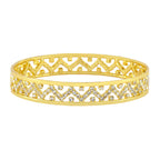 Wedding Designer 22K Gold Silver Metal Chuda Kada Bangle Set Of 2 Bulk