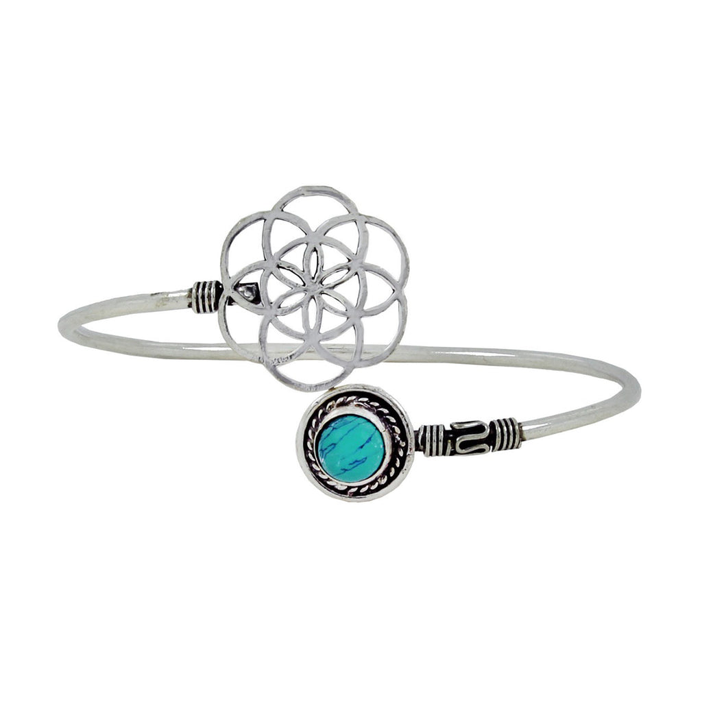 Elephant Oxidized Silver Plated Green Adjustable Bangle Kada Bulk