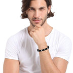 Stainless Steel Black Silver Screw Oval Kada Bracelet Bangle Bulk