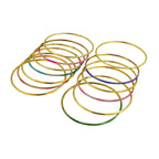 Trendy 22K Gold Plated Multi Colour Slim Bangle Set Of 13 Women Bulk