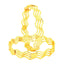 Queen Elizabeth Wedding 22K Gold Plated Bangle Pair Set Of 2 Bulk
