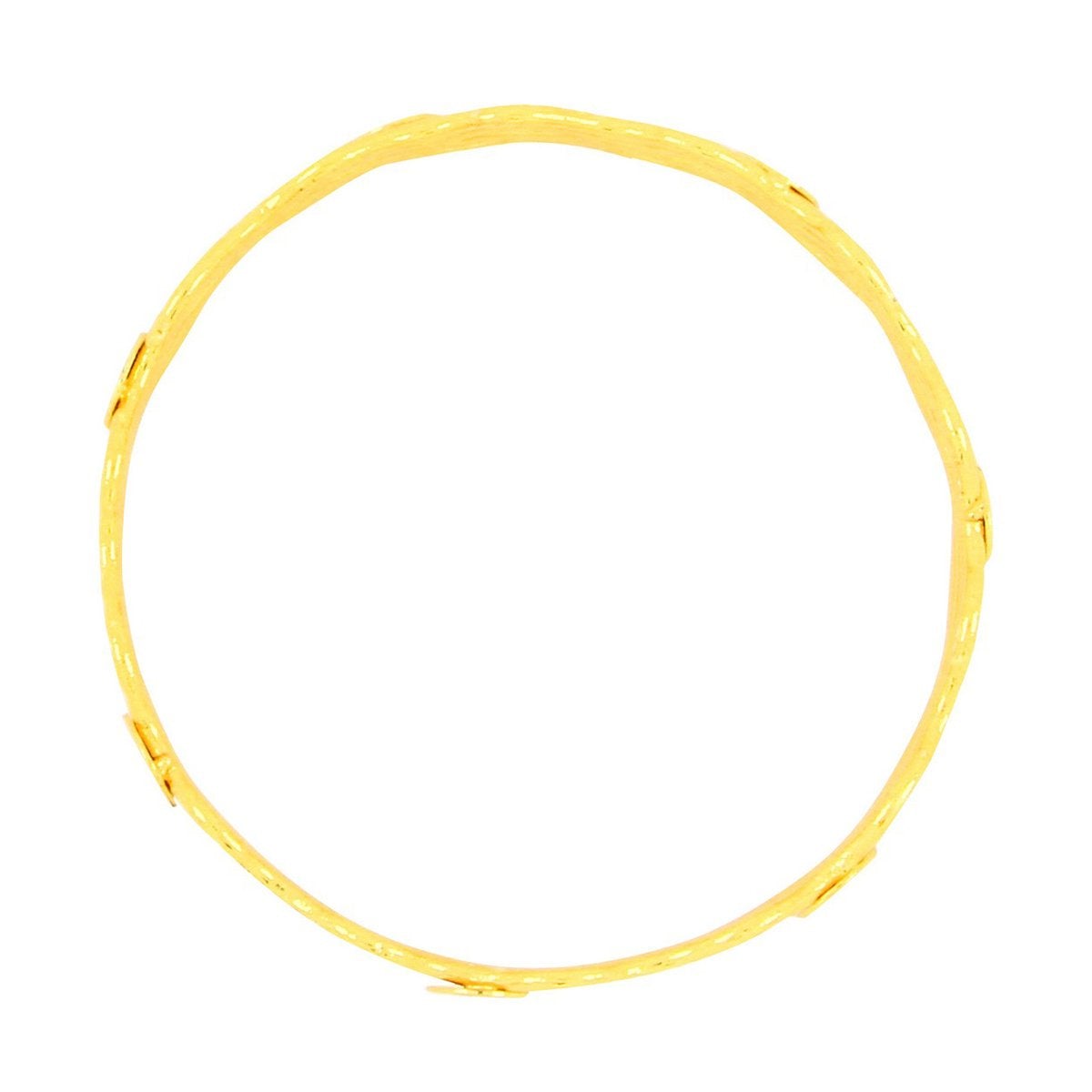 Queen Elizabeth Wedding 22K Gold Plated Bangle Pair Set Of 2 Bulk