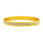 Eternity Bridal Wedding CZ Kada Bangle Set Of 2 (Pair) Bulk