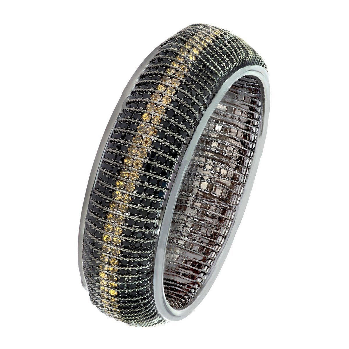 Designer Filigree Gold Black Silver Plated Bangle Kada Girls Bulk