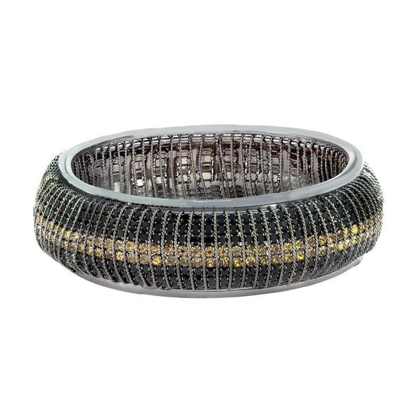 Designer Filigree Gold Black Silver Plated Bangle Kada Girls Bulk Secondary image