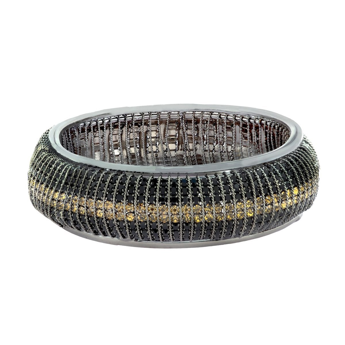 Designer Filigree Gold Black Silver Plated Bangle Kada Girls Bulk