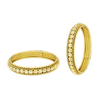 Traditional Square Rope Design Gold Bangle Kada Set Of 2 Girls Bulk