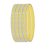 Stylish Brass Gold Silver Bangle Pair Set Of 4 For Women Bulk