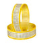 Designer 18K Gold Rhodium Brass Kada Bangle Set Of 2 For Women Bulk