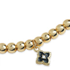 Brass 18K Moroccan Flower Charm Embellishment Bracelet For Women Bulk