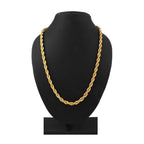 316L Surgical Stainless Steel Gold Rope Chain For Men Long 21.5" Bulk