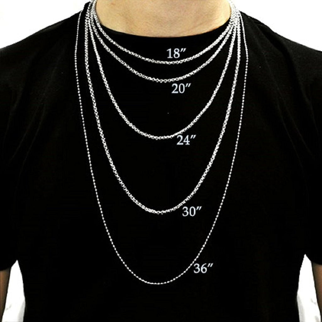 316L Surgical Stainless Steel Gold Rope Chain For Men Long 21.5" Bulk