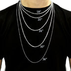 316L Surgical Stainless Steel Gold Rope Chain For Men Long 21.5" Bulk
