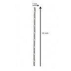 316L Stainless Steel Silver Classic Figaro Curb Chain 20" Bulk
