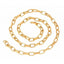 Gold Stainless Steel Italian Oval Link Cable Belcher Chain 23" Bulk