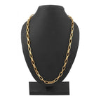 Gold Stainless Steel Italian Oval Link Cable Belcher Chain 23" Bulk
