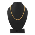 316L Stainless Steel Gold Plated Wheat Spiga Franco Chain 21.5" Bulk