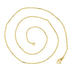 Slim Ball Pipe 22K Gold Plated 24" Chain For Women Bulk