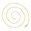 Slim Ball Pipe 22K Gold Plated 24" Chain For Women Bulk