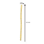 Slim Ball Pipe 22K Gold Plated 24" Chain For Women Bulk