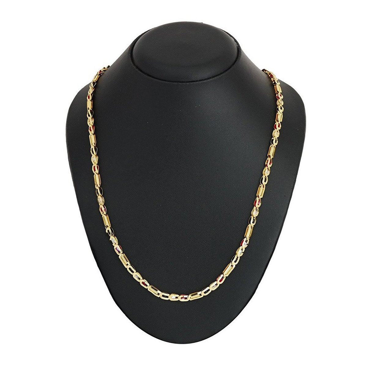 3D Traditional 22K Gold Plated 25" Chain For Women Bulk