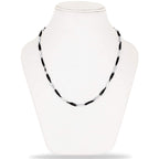 Italian Slim Black Silver Stainless Steel Necklace Chain Boys Bulk