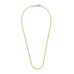 316L Stainless Steel Gold Snake Smooth Herringbone Chain 21" Bulk