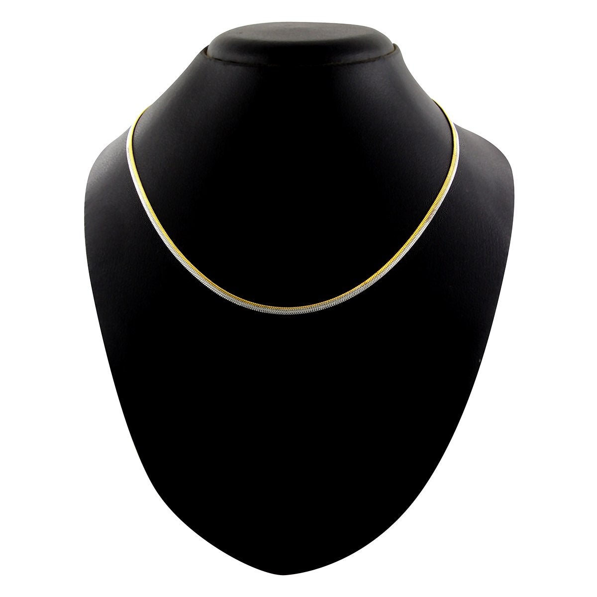 316L Stainless Steel Gold Snake Smooth Herringbone Chain 21" Bulk