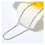 Pipe Ball 316L Stainless Steel Silver Light Weight Necklace Chain Bulk