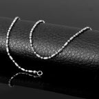 Pipe Ball 316L Stainless Steel Silver Light Weight Necklace Chain Bulk