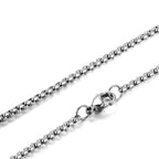 Popcorn Box Link 316L Stainless Steel Silver Necklace Chain Men Bulk