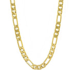 4Mm Figaro Curb 18K Gold Stainless Steel 20" Chain Necklace Boys Bulk