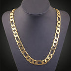 4Mm Figaro Curb 18K Gold Stainless Steel 20" Chain Necklace Boys Bulk