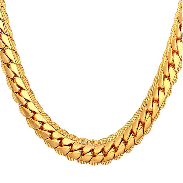 Classic Curb 18K Gold 316L Stainless Steel 24" Chain Necklace Men Secondary image