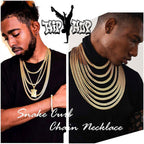 Classic Curb 18K Gold 316L Stainless Steel 24" Chain Necklace Men