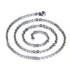 Silver Link Surgical Stainless Steel 19.7" Necklace Chain For Bulk