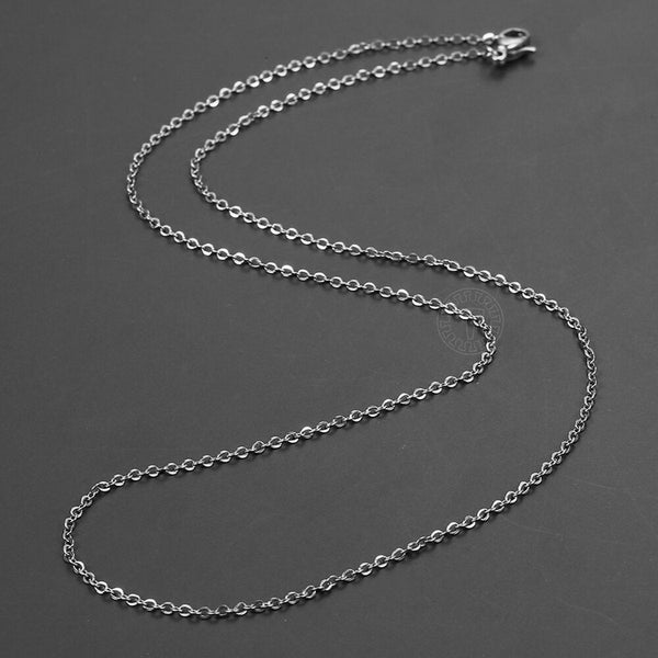 Silver Link Surgical Stainless Steel 19.7" Necklace Chain For Bulk Secondary image