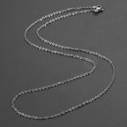 Silver Link Surgical Stainless Steel 19.7" Necklace Chain For Bulk