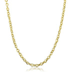 Link Gold Brass Chain Necklace For Men 24" Bulk
