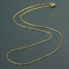 Link Gold Brass Chain Necklace For Men 24" Bulk