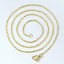 Link Gold Brass Chain Necklace For Men 24" Bulk