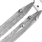 Silver Link Surgical Stainless Steel 19.7" Necklace Chain For Bulk