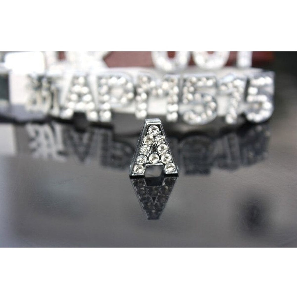 Silver CZ Initial Alphabet Letter A Necklace Pendant Chain Bulk