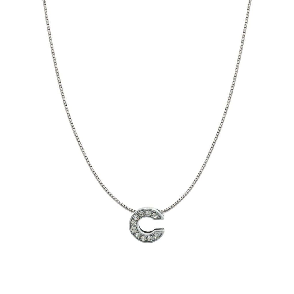 Silver CZ Initial Alphabet Letter A Necklace Pendant Chain Bulk